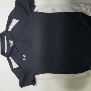 UnderArmour Black White Golf shirt Short Sleeve